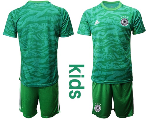 Germany Blank Green Goalkeeper Kid Soccer Country Jersey Germany Blank Green Goalkeeper Kid Soccer Country Jersey