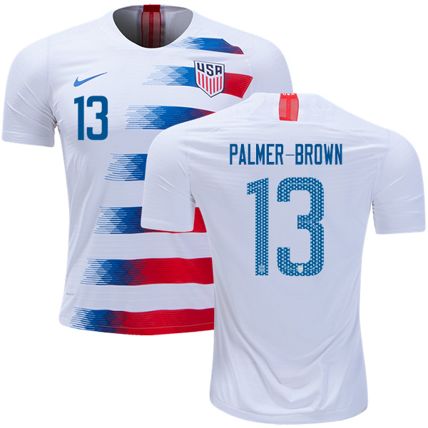 USA #13 Palmer-Brown Home Kid Soccer Country Jersey USA #13 Palmer-Brown Home Kid Soccer Country Jersey