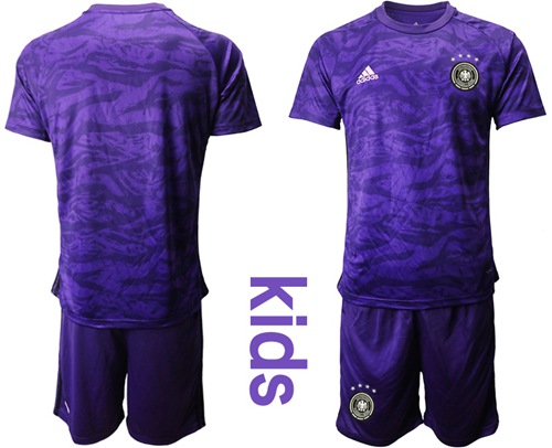 Germany Blank Purple Goalkeeper Kid Soccer Country Jersey Germany Blank Purple Goalkeeper Kid Soccer Country Jersey
