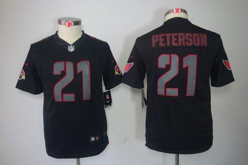 Nike Cardinals #21 Patrick Peterson Black Impact Youth Stitched NFL Limited Jersey Nike Cardinals #21 Patrick Peterson Black Impact Youth Stitched NFL Limited Jersey