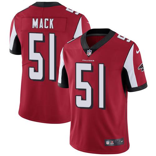 Nike Falcons #51 Alex Mack Red Team Color Youth Stitched NFL Vapor Untouchable Limited Jersey Nike Falcons #51 Alex Mack Red Team Color Youth Stitched NFL Vapor Untouchable Limited Jersey