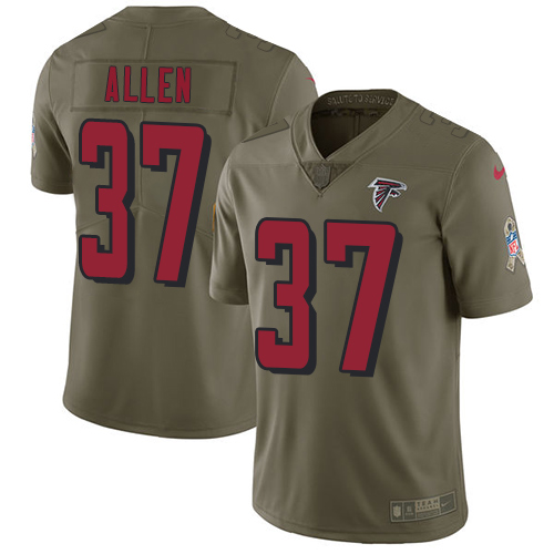 Nike Falcons #37 Ricardo Allen Olive Youth Stitched NFL Limited 2017 Salute to Service Jersey Nike Falcons #37 Ricardo Allen Olive Youth Stitched NFL Limited 2017 Salute to Service Jersey