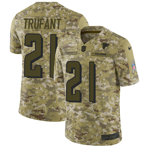 Nike Falcons #21 Desmond Trufant Camo Youth Stitched NFL Limited 2018 Salute to Service Jersey Nike Falcons #21 Desmond Trufant Camo Youth Stitched NFL Limited 2018 Salute to Service Jersey