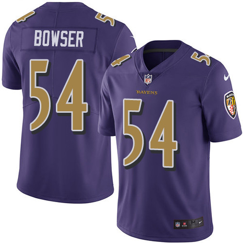 Nike Ravens #54 Tyus Bowser Purple Youth Stitched NFL Limited Rush Jersey Nike Ravens #54 Tyus Bowser Purple Youth Stitched NFL Limited Rush Jersey