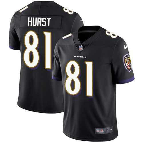 Nike Ravens #81 Hayden Hurst Black Alternate Youth Stitched NFL Vapor Untouchable Limited Jersey Nike Ravens #81 Hayden Hurst Black Alternate Youth Stitched NFL Vapor Untouchable Limited Jersey