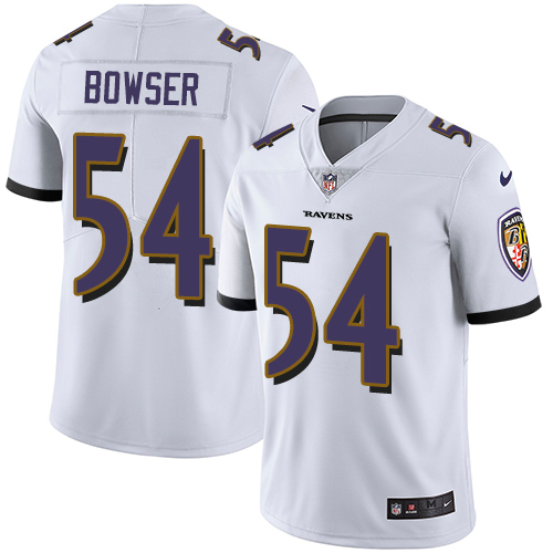 Nike Ravens #54 Tyus Bowser White Youth Stitched NFL Vapor Untouchable Limited Jersey Nike Ravens #54 Tyus Bowser White Youth Stitched NFL Vapor Untouchable Limited Jersey