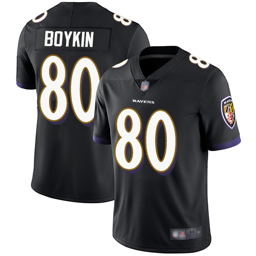 Nike Ravens #80 Miles Boykin Black Alternate Youth Stitched NFL Vapor Untouchable Limited Jersey Nike Ravens #80 Miles Boykin Black Alternate Youth Stitched NFL Vapor Untouchable Limited Jersey
