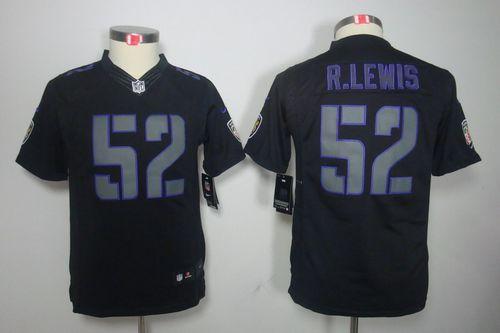 Nike Ravens #52 Ray Lewis Black Impact Youth Stitched NFL Limited Jersey Nike Ravens #52 Ray Lewis Black Impact Youth Stitched NFL Limited Jersey