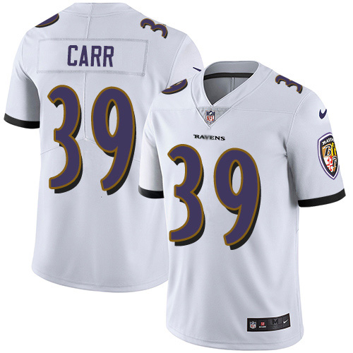 Nike Ravens #39 Brandon Carr White Youth Stitched NFL Vapor Untouchable Limited Jersey Nike Ravens #39 Brandon Carr White Youth Stitched NFL Vapor Untouchable Limited Jersey