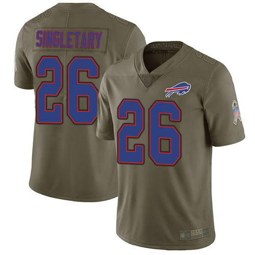 Nike Bills #26 Devin Singletary Olive Youth Stitched NFL Limited 2017 Salute to Service Jersey Nike Bills #26 Devin Singletary Olive Youth Stitched NFL Limited 2017 Salute to Service Jersey