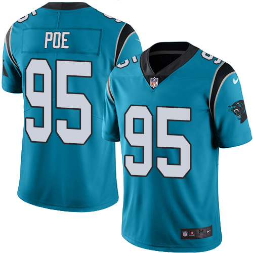 Nike Panthers #95 Dontari Poe Blue Youth Stitched NFL Limited Rush Jersey Nike Panthers #95 Dontari Poe Blue Youth Stitched NFL Limited Rush Jersey