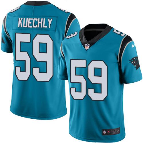 Nike Panthers #59 Luke Kuechly Blue Youth Stitched NFL Limited Rush Jersey Nike Panthers #59 Luke Kuechly Blue Youth Stitched NFL Limited Rush Jersey