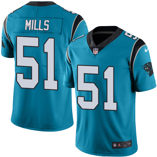 Nike Panthers #51 Sam Mills Blue Alternate Youth Stitched NFL Vapor Untouchable Limited Jersey Nike Panthers #51 Sam Mills Blue Alternate Youth Stitched NFL Vapor Untouchable Limited Jersey