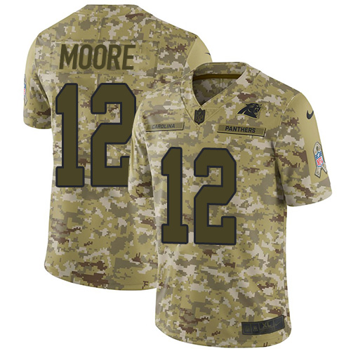 Nike Panthers #12 DJ Moore Camo Youth Stitched NFL Limited 2018 Salute to Service Jersey Nike Panthers #12 DJ Moore Camo Youth Stitched NFL Limited 2018 Salute to Service Jersey