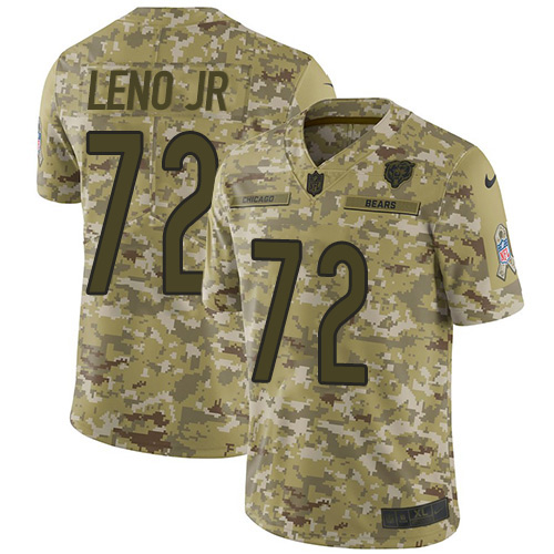 Nike Bears #72 Charles Leno Jr Camo Youth Stitched NFL Limited 2018 Salute to Service Jersey Nike Bears #72 Charles Leno Jr Camo Youth Stitched NFL Limited 2018 Salute to Service Jersey