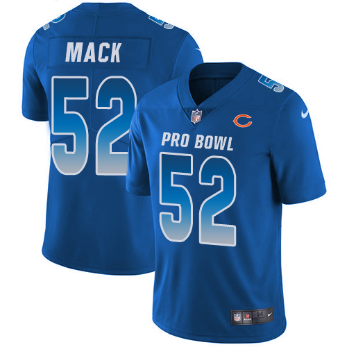 Nike Bears #52 Khalil Mack Royal Youth Stitched NFL Limited NFC 2019 Pro Bowl Jersey Nike Bears #52 Khalil Mack Royal Youth Stitched NFL Limited NFC 2019 Pro Bowl Jersey