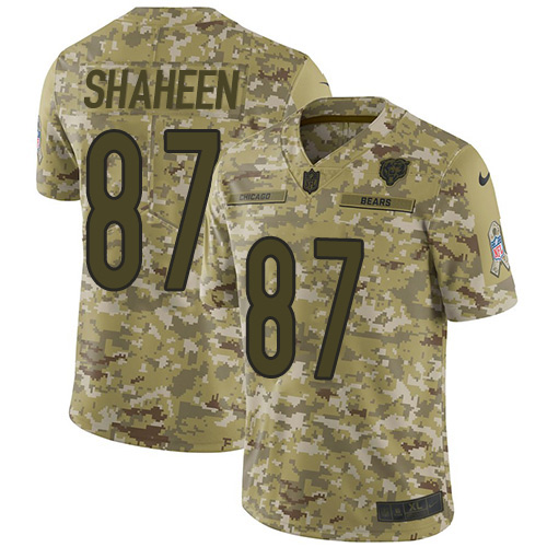 Nike Bears #87 Adam Shaheen Camo Youth Stitched NFL Limited 2018 Salute to Service Jersey Nike Bears #87 Adam Shaheen Camo Youth Stitched NFL Limited 2018 Salute to Service Jersey