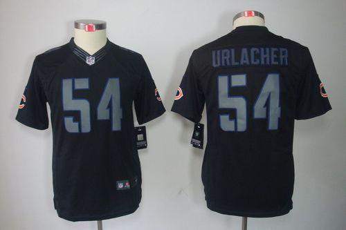 Nike Bears #54 Brian Urlacher Black Impact Youth Stitched NFL Limited Jersey Nike Bears #54 Brian Urlacher Black Impact Youth Stitched NFL Limited Jersey