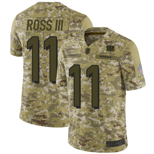 Nike Bengals #11 John Ross III Camo Youth Stitched NFL Limited 2018 Salute to Service Jersey Nike Bengals #11 John Ross III Camo Youth Stitched NFL Limited 2018 Salute to Service Jersey