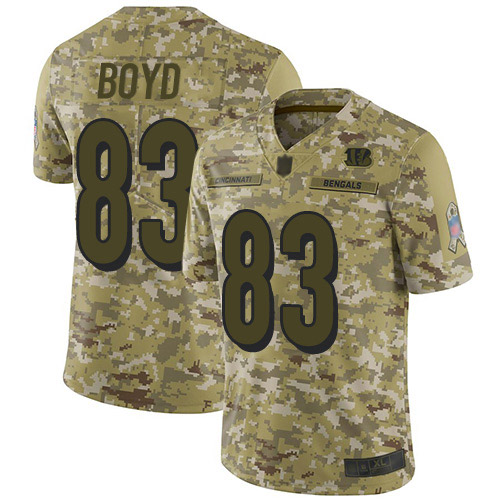Nike Bengals #83 Tyler Boyd Camo Youth Stitched NFL Limited 2018 Salute to Service Jersey Nike Bengals #83 Tyler Boyd Camo Youth Stitched NFL Limited 2018 Salute to Service Jersey