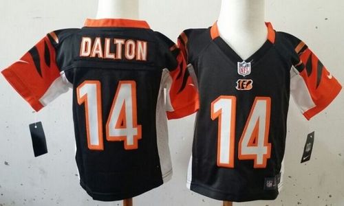 Toddler Nike Bengals #14 Andy Dalton Black Team Color Stitched NFL Elite Jersey Toddler Nike Bengals #14 Andy Dalton Black Team Color Stitched NFL Elite Jersey