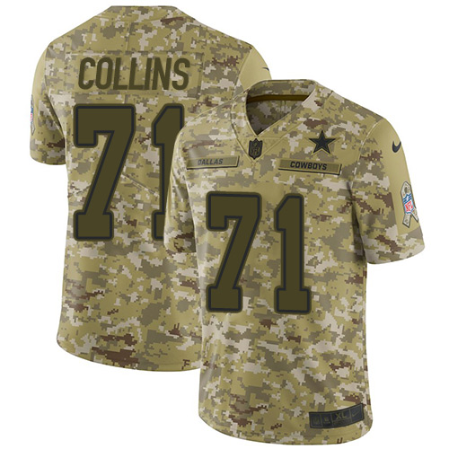 Nike Cowboys #71 La'el Collins Camo Youth Stitched NFL Limited 2018 Salute to Service Jersey Nike Cowboys #71 La'el Collins Camo Youth Stitched NFL Limited 2018 Salute to Service Jersey