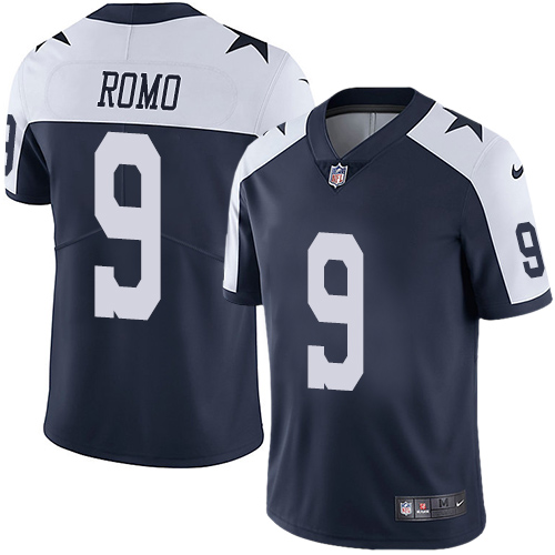 Nike Cowboys #9 Tony Romo Navy Blue Thanksgiving Youth Stitched NFL Vapor Untouchable Limited Throwback Jersey Nike Cowboys #9 Tony Romo Navy Blue Thanksgiving Youth Stitched NFL Vapor Untouchable Limited Throwback Jersey