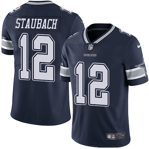 Nike Cowboys #12 Roger Staubach Navy Blue Team Color Youth Stitched NFL Vapor Untouchable Limited Jersey Nike Cowboys #12 Roger Staubach Navy Blue Team Color Youth Stitched NFL Vapor Untouchable Limited Jersey