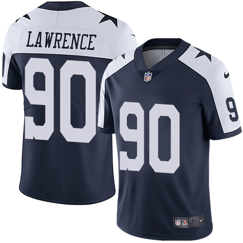 Nike Cowboys #90 Demarcus Lawrence Navy Blue Thanksgiving Youth Stitched NFL Vapor Untouchable Limited Throwback Jersey Nike Cowboys #90 Demarcus Lawrence Navy Blue Thanksgiving Youth Stitched NFL Vapor Untouchable Limited Throwback Jersey