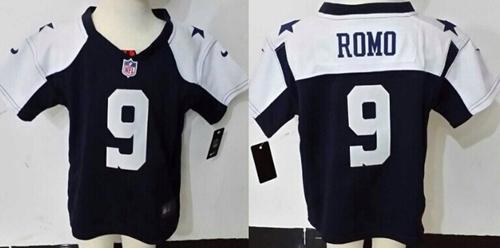 Toddler Nike Cowboys #9 Tony Romo Navy Blue Thanksgiving Stitched NFL Elite Jersey Toddler Nike Cowboys #9 Tony Romo Navy Blue Thanksgiving Stitched NFL Elite Jersey