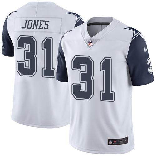 Nike Cowboys #31 Byron Jones White Youth Stitched NFL Limited Rush Jersey Nike Cowboys #31 Byron Jones White Youth Stitched NFL Limited Rush Jersey