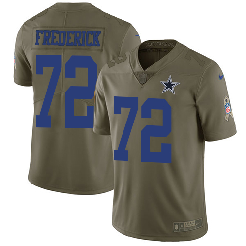 Nike Cowboys #72 Travis Frederick Olive Youth Stitched NFL Limited 2017 Salute to Service Jersey Nike Cowboys #72 Travis Frederick Olive Youth Stitched NFL Limited 2017 Salute to Service Jersey