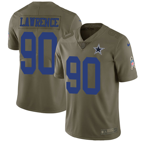 Nike Cowboys #90 Demarcus Lawrence Olive Youth Stitched NFL Limited 2017 Salute to Service Jersey Nike Cowboys #90 Demarcus Lawrence Olive Youth Stitched NFL Limited 2017 Salute to Service Jersey