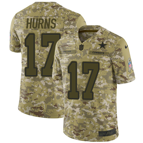 Nike Cowboys #17 Allen Hurns Camo Youth Stitched NFL Limited 2018 Salute to Service Jersey Nike Cowboys #17 Allen Hurns Camo Youth Stitched NFL Limited 2018 Salute to Service Jersey