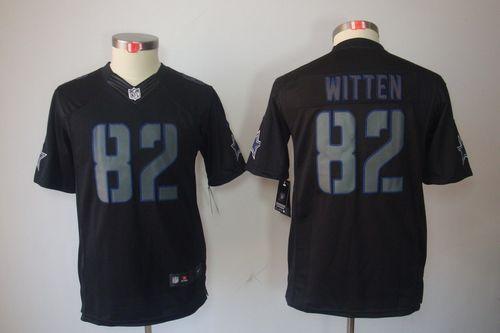 Nike Cowboys #82 Jason Witten Black Impact Youth Stitched NFL Limited Jersey Nike Cowboys #82 Jason Witten Black Impact Youth Stitched NFL Limited Jersey