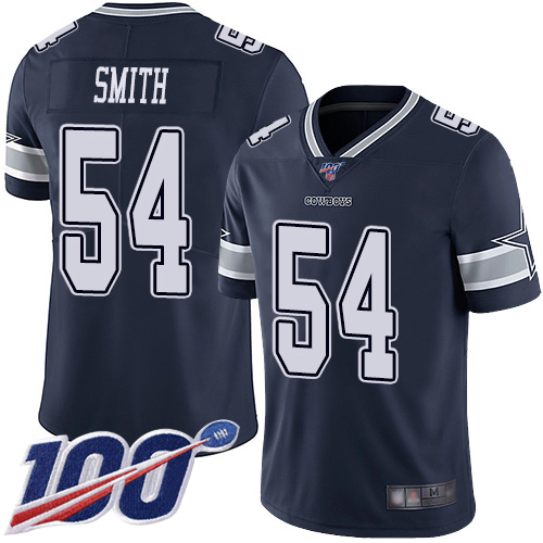 Nike Cowboys #54 Jaylon Smith Navy Blue Team Color Youth Stitched NFL 100th Season Vapor Limited Jersey Nike Cowboys #54 Jaylon Smith Navy Blue Team Color Youth Stitched NFL 100th Season Vapor Limited Jersey