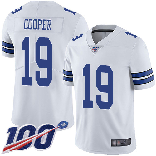Nike Cowboys #19 Amari Cooper White Youth Stitched NFL 100th Season Vapor Limited Jersey Nike Cowboys #19 Amari Cooper White Youth Stitched NFL 100th Season Vapor Limited Jersey