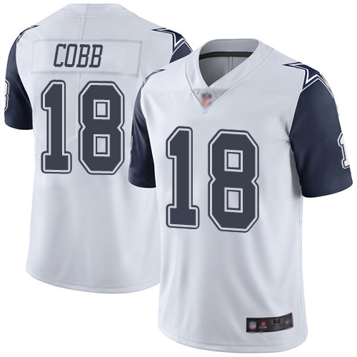 Nike Cowboys #18 Randall Cobb White Youth Stitched NFL Limited Rush Jersey Nike Cowboys #18 Randall Cobb White Youth Stitched NFL Limited Rush Jersey
