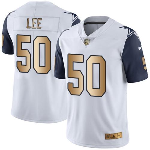 Nike Cowboys #50 Sean Lee White Youth Stitched NFL Limited Gold Rush Jersey Nike Cowboys #50 Sean Lee White Youth Stitched NFL Limited Gold Rush Jersey