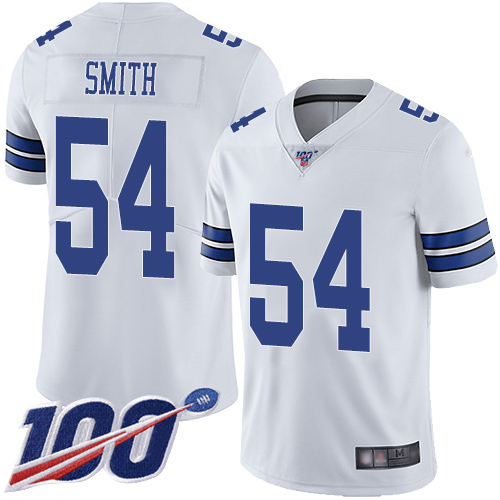 Nike Cowboys #54 Jaylon Smith White Youth Stitched NFL 100th Season Vapor Limited Jersey Nike Cowboys #54 Jaylon Smith White Youth Stitched NFL 100th Season Vapor Limited Jersey