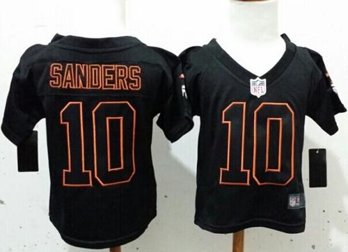 Toddler Nike Broncos #10 Emmanuel Sanders Lights Out Black Stitched NFL Elite Jersey Toddler Nike Broncos #10 Emmanuel Sanders Lights Out Black Stitched NFL Elite Jersey