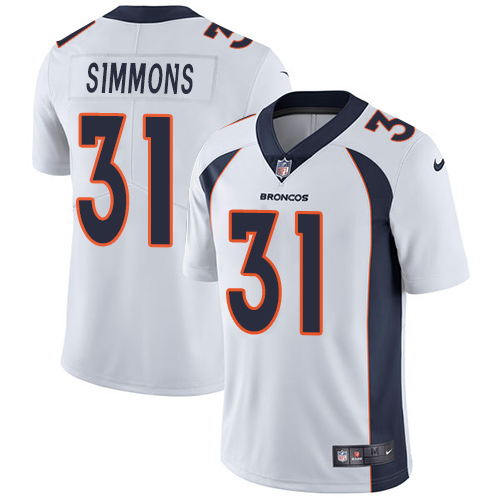 Nike Broncos #31 Justin Simmons White Youth Stitched NFL Vapor Untouchable Limited Jersey Nike Broncos #31 Justin Simmons White Youth Stitched NFL Vapor Untouchable Limited Jersey