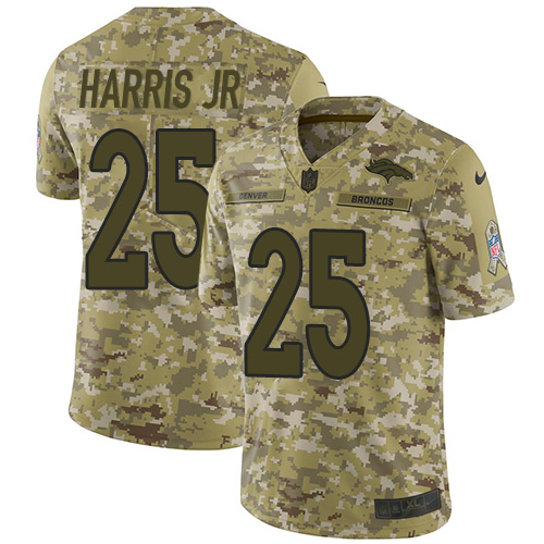 Nike Broncos #25 Chris Harris Jr Camo Youth Stitched NFL Limited 2018 Salute to Service Jersey Nike Broncos #25 Chris Harris Jr Camo Youth Stitched NFL Limited 2018 Salute to Service Jersey