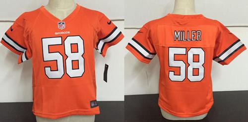 Toddler Nike Broncos #58 Von Miller Orange Rush Stitched NFL Elite Jersey Toddler Nike Broncos #58 Von Miller Orange Rush Stitched NFL Elite Jersey