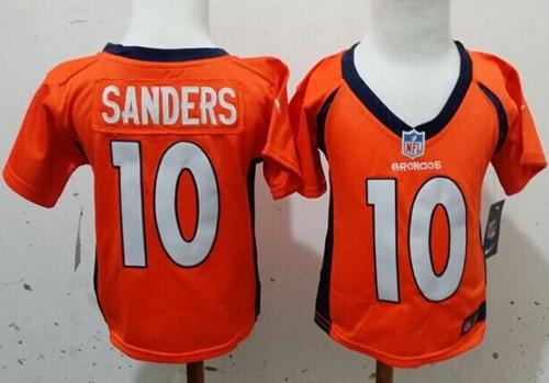 Toddler Nike Broncos #10 Emmanuel Sanders Orange Team Color Stitched NFL Elite Jersey Toddler Nike Broncos #10 Emmanuel Sanders Orange Team Color Stitched NFL Elite Jersey