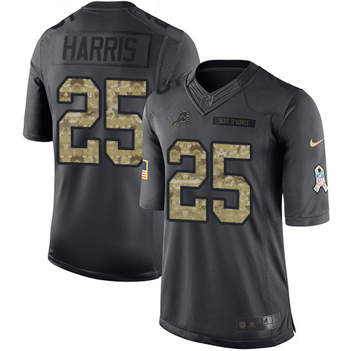 Nike Lions #25 Will Harris Black Youth Stitched NFL Limited 2016 Salute to Service Jersey Nike Lions #25 Will Harris Black Youth Stitched NFL Limited 2016 Salute to Service Jersey