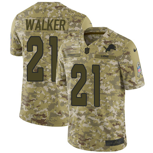 Nike Lions #21 Tracy Walker Camo Youth Stitched NFL Limited 2018 Salute to Service Jersey Nike Lions #21 Tracy Walker Camo Youth Stitched NFL Limited 2018 Salute to Service Jersey