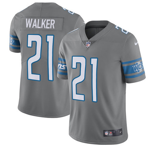Nike Lions #21 Tracy Walker Gray Youth Stitched NFL Limited Rush Jersey Nike Lions #21 Tracy Walker Gray Youth Stitched NFL Limited Rush Jersey