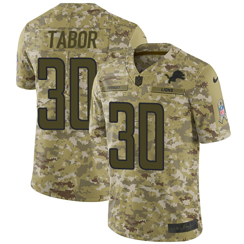 Nike Lions #30 Teez Tabor Camo Youth Stitched NFL Limited 2018 Salute to Service Jersey Nike Lions #30 Teez Tabor Camo Youth Stitched NFL Limited 2018 Salute to Service Jersey