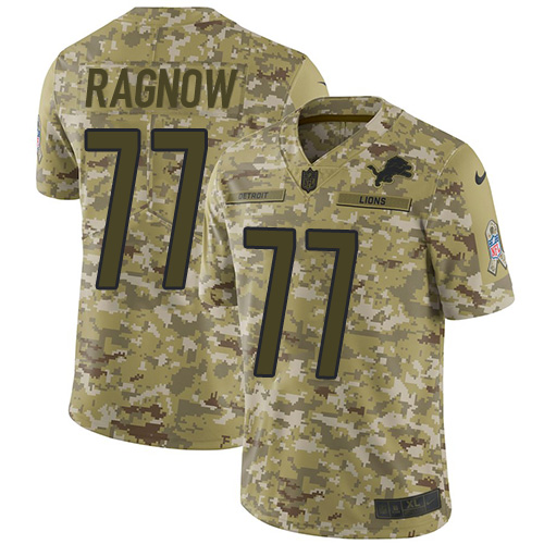 Nike Lions #77 Frank Ragnow Camo Youth Stitched NFL Limited 2018 Salute to Service Jersey Nike Lions #77 Frank Ragnow Camo Youth Stitched NFL Limited 2018 Salute to Service Jersey